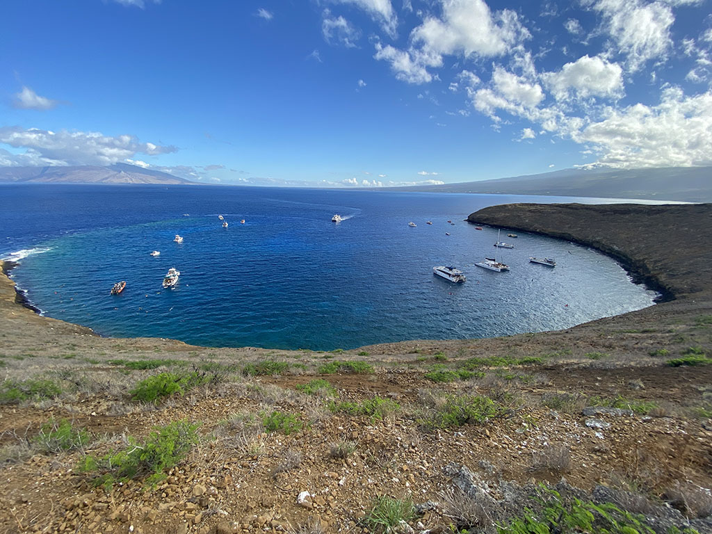 Molokini with boats