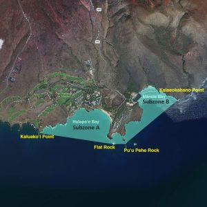 Map of Manele-Hulopoe MLCD