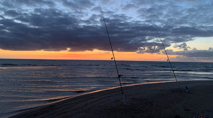 sunrise fishing poles
