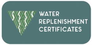 A graphic regarding water replenishment certificates