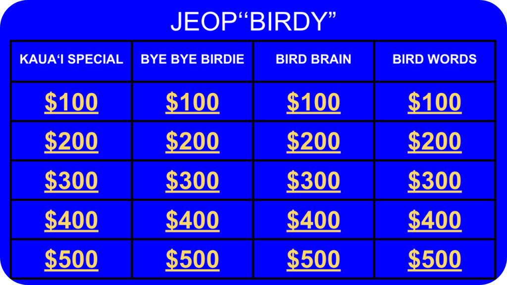 Jeobirdy