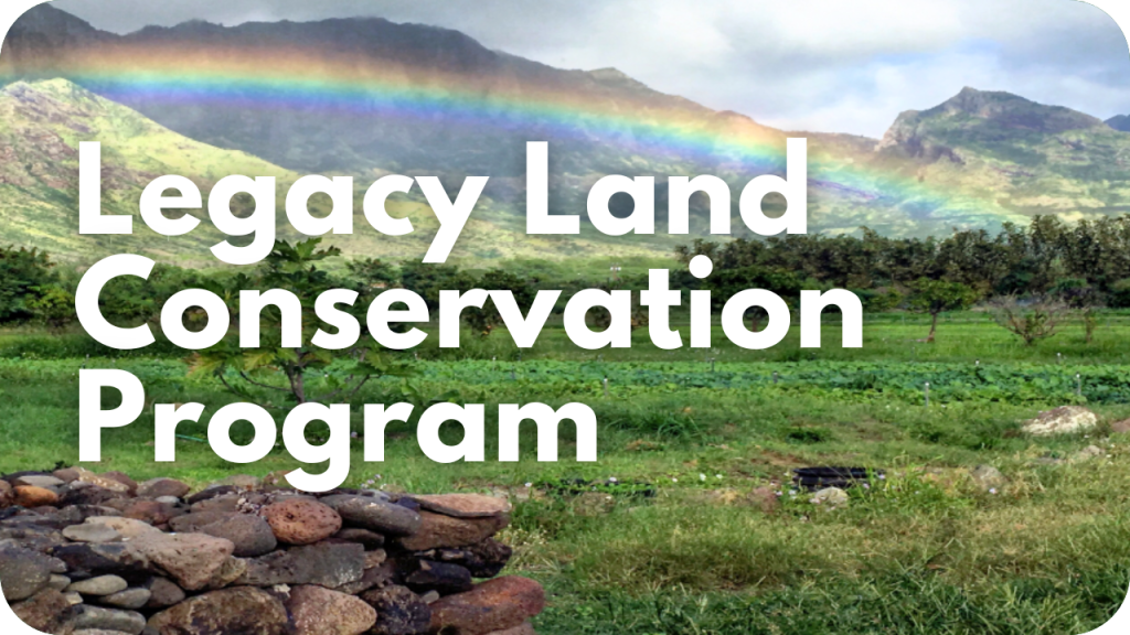 Legacy Land Conservation Program- photo of rainbow and landscape