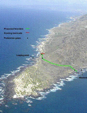 aerial view proposed fence