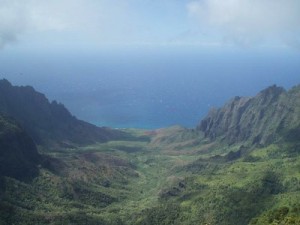 view of Kalalau from Hono o Na Pali NAR Extension