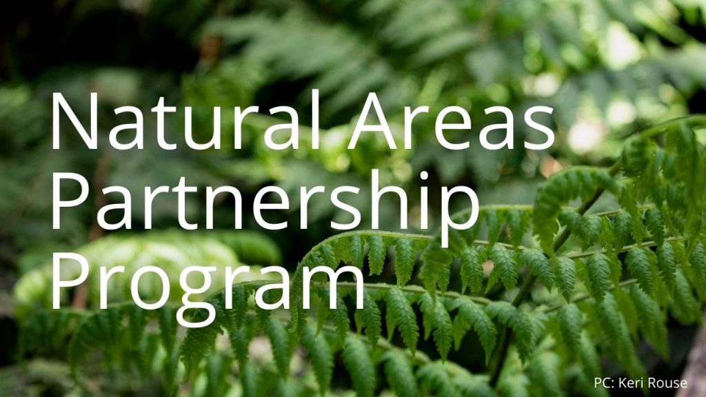An image of a plant linking to a page called Natural Areas Partnership Program