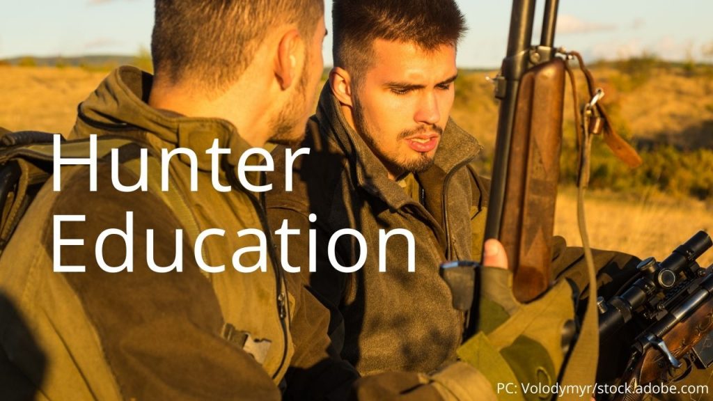 An image of two hunters linking to Hunter Education info