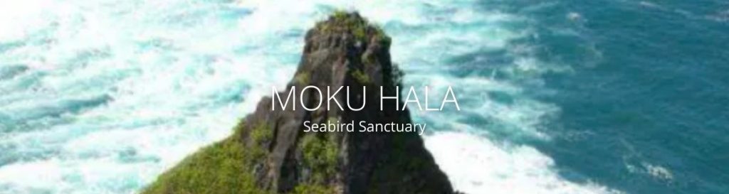 webpage header of moku hala islet